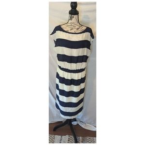Cremieux Striped Dress, Size Large